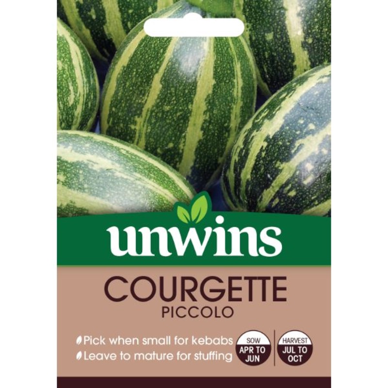 Unwins Seed Packet Courgette Piccolo