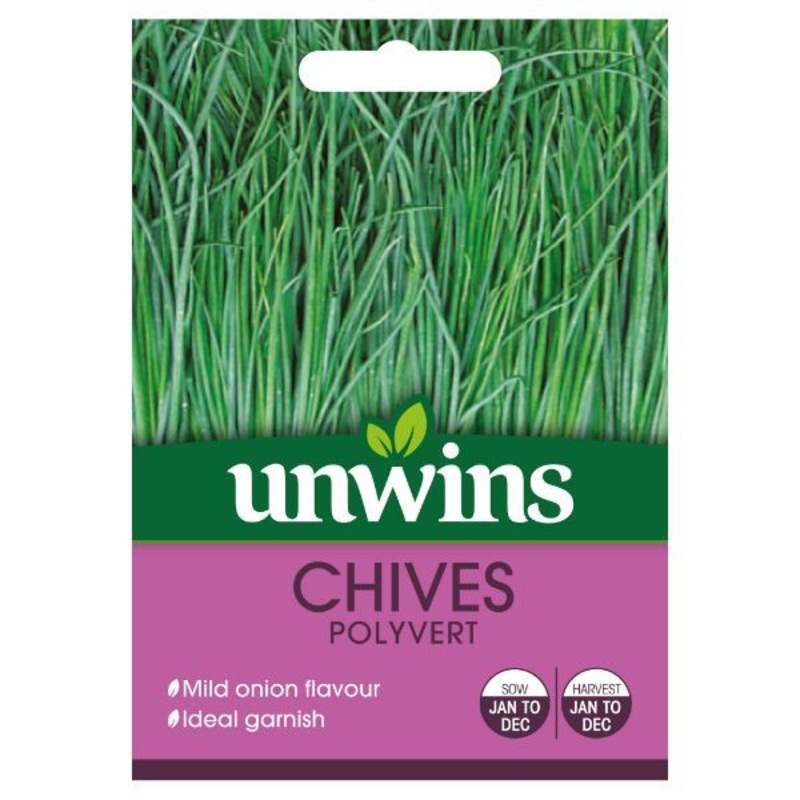 Unwins Seed Packet Herb Chives Polyvert