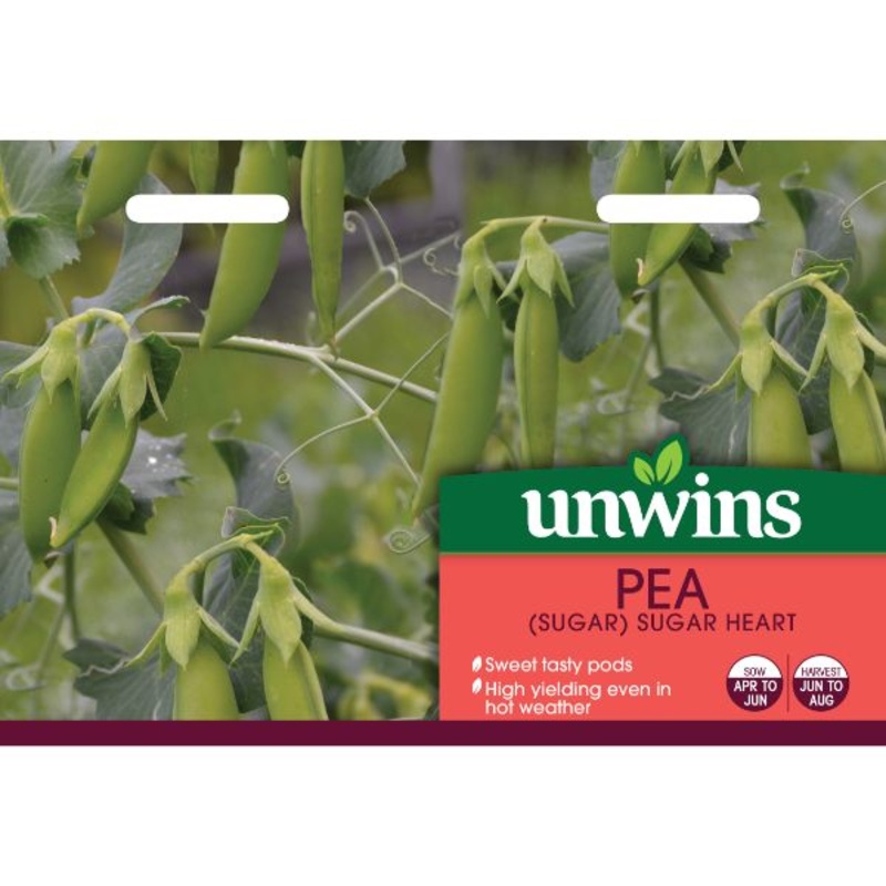 Unwins Seed Packet Pea (Sugar) Sugar Heart