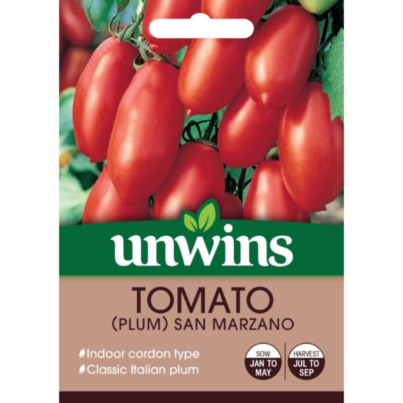 Unwins Seed Packet Tomato San Marzano