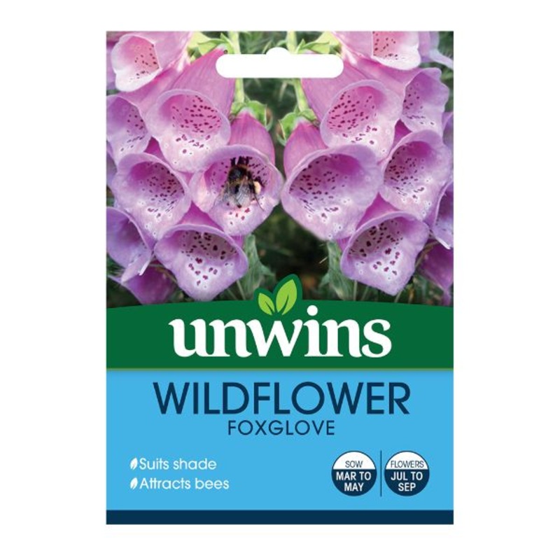 Unwins Seed Packet Wildflower Foxglove
