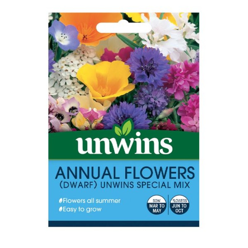 Unwins Seed Packet Annual Flowers Dwarf Unwins Special Mix