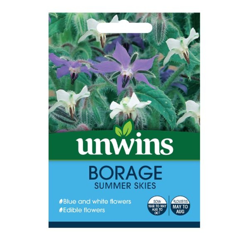 Unwins Seed Packet Borage Summer Skies