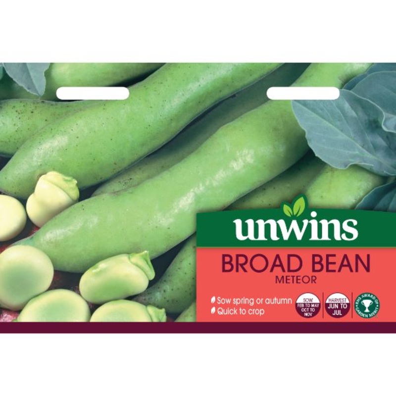 Unwins Seed Packet Broad Bean Meteor