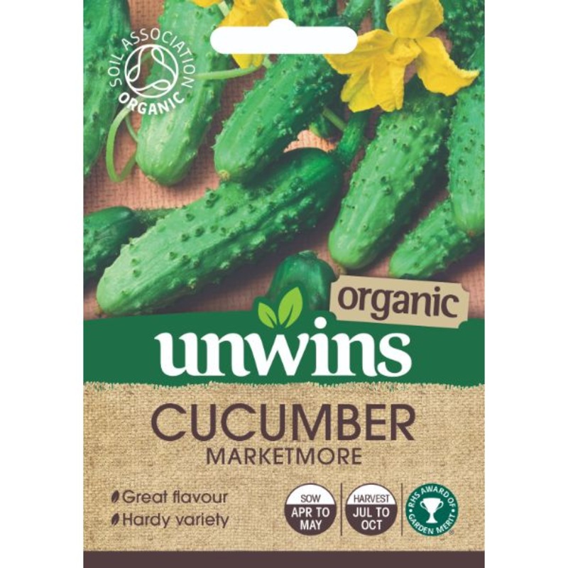 Unwins Seed Packet Cucumber Marketmore (Organic)
