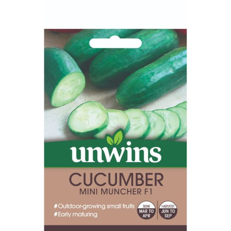 Unwins Seed Packet Cucumber (Mini) Mini Muncher F1