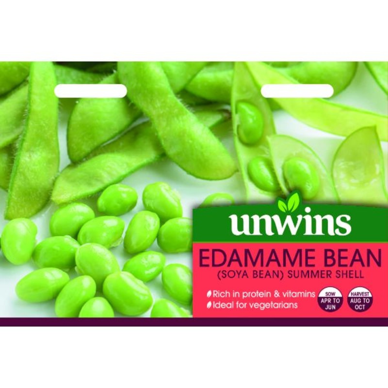 Unwins Seed Packet Edamame Bean Summer Shell – Soya Bean
