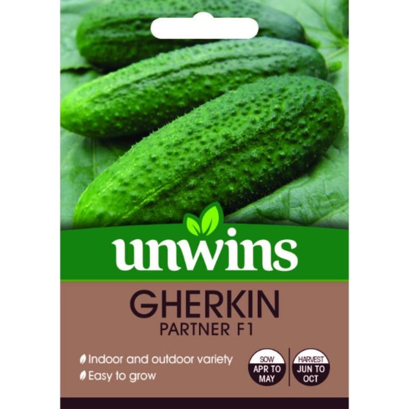Unwins Seed Packet Gherkin Partner F1