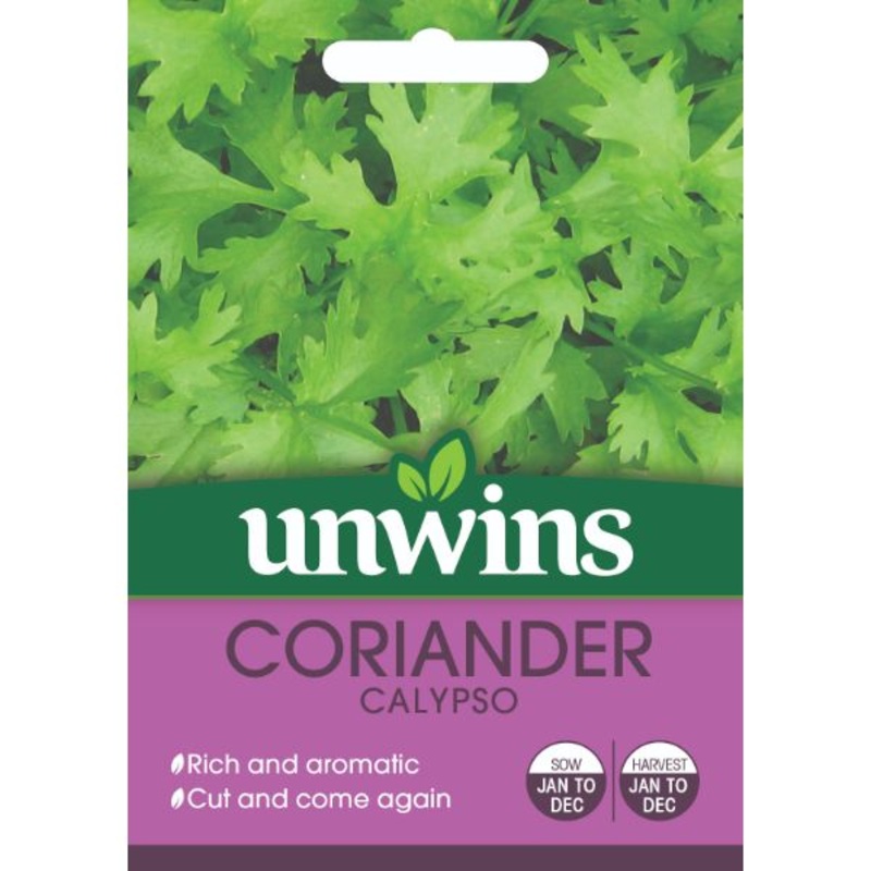 Unwins Seed Packet Herb Coriander Calypso