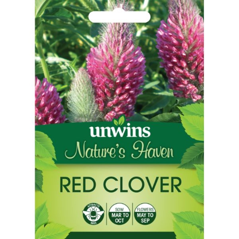 Unwins Seed Packet Natures Haven Red Clover