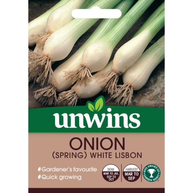 Unwins Seed Packet Onion Spring White Lisbon