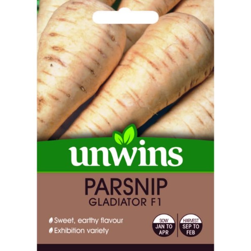Unwins Seed Packet Parsnip Gladiator F1