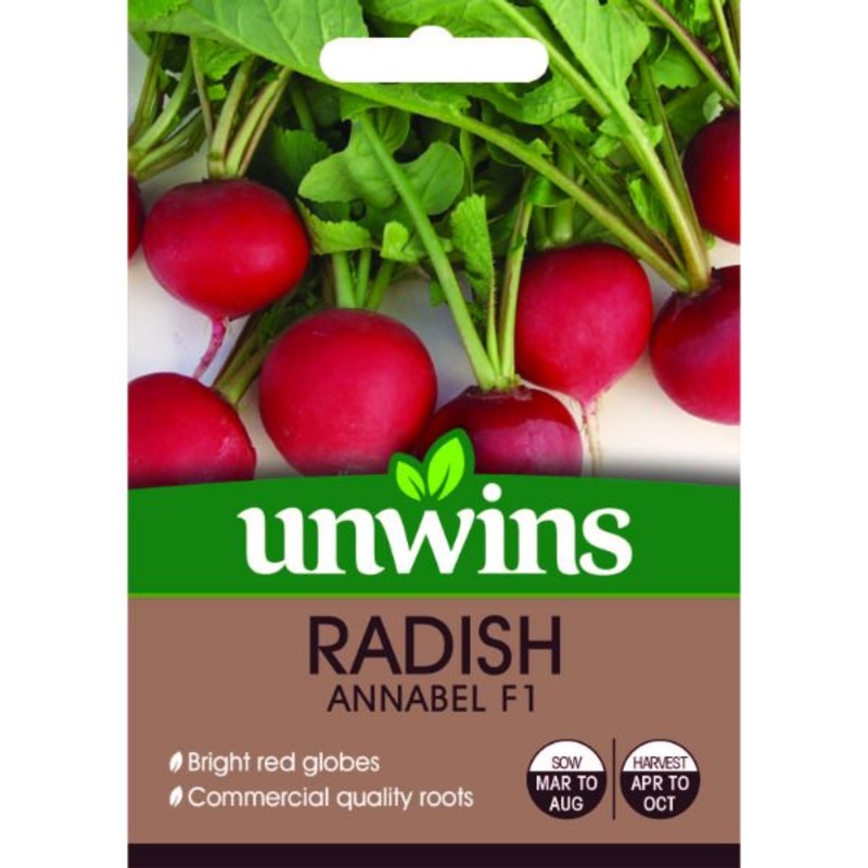 Unwins Seed Packet Radish (Globe) Annabel F1