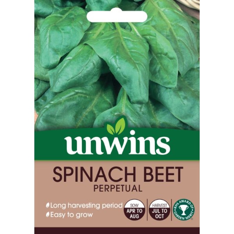 Unwins Seed Packet Spinach Beet Perpetual