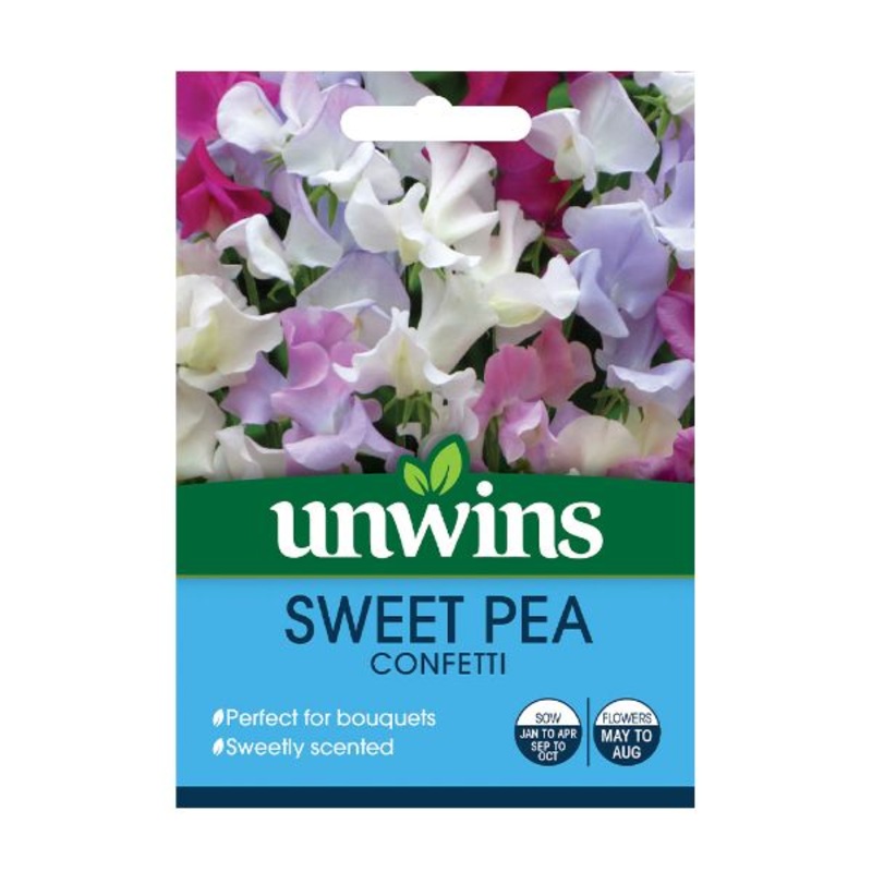 Unwins Seed Packet Sweet Pea Confetti