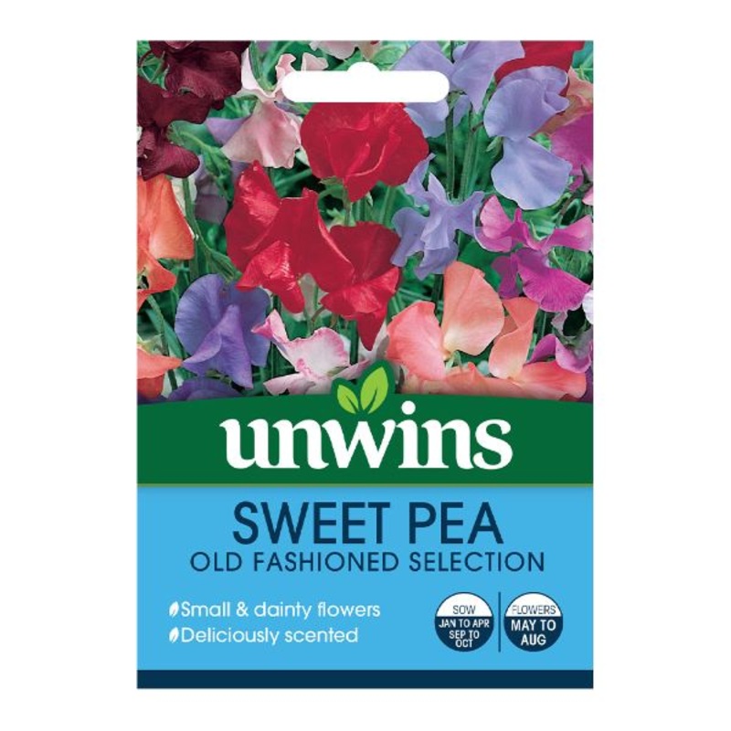 Unwins Seed Packet Sweet Pea Old Fashioned Mix