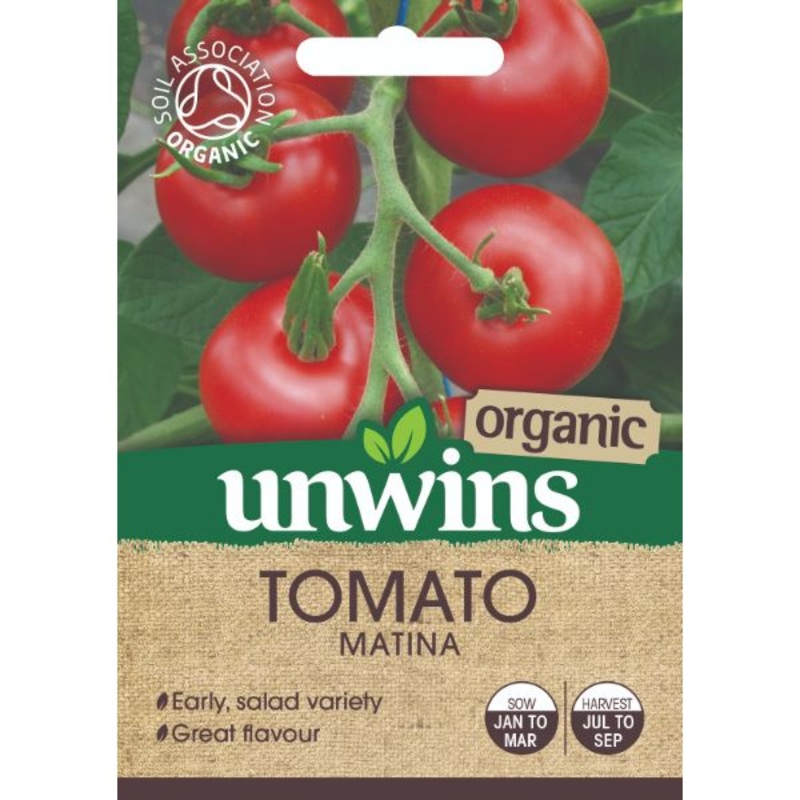 Unwins Seed Packet Tomato Matina (Organic)