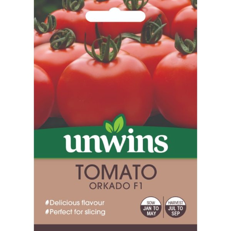 Unwins Seed Packet Tomato (Round) Orkado F1