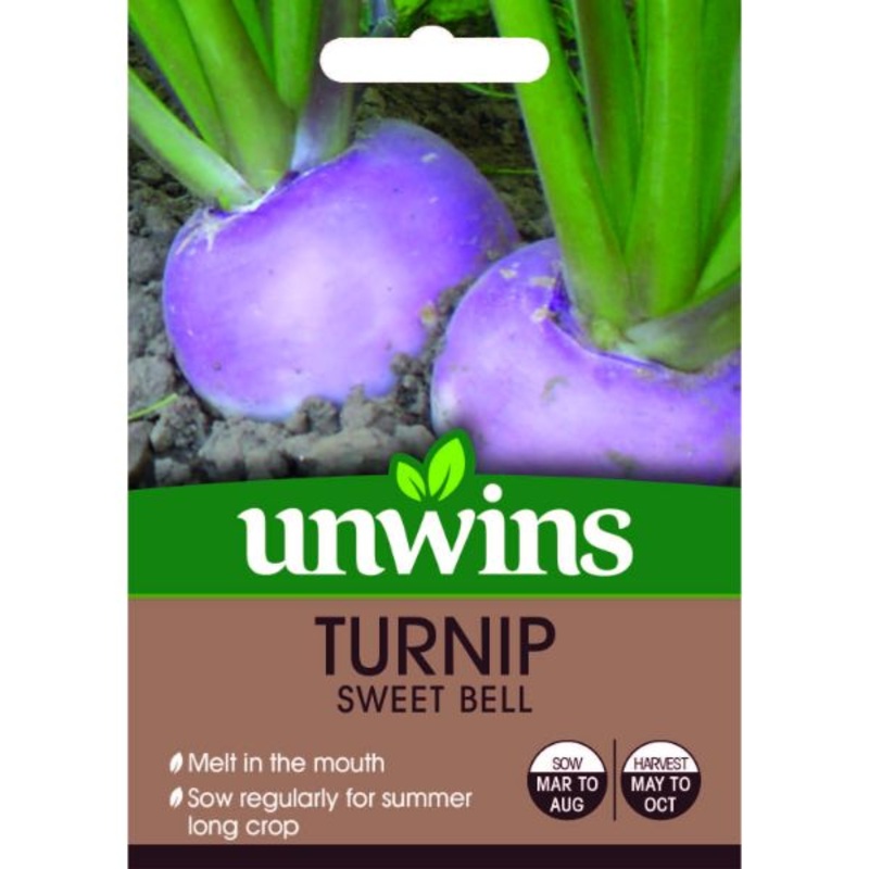 Unwins Seed Packet Turnip Sweet Bell