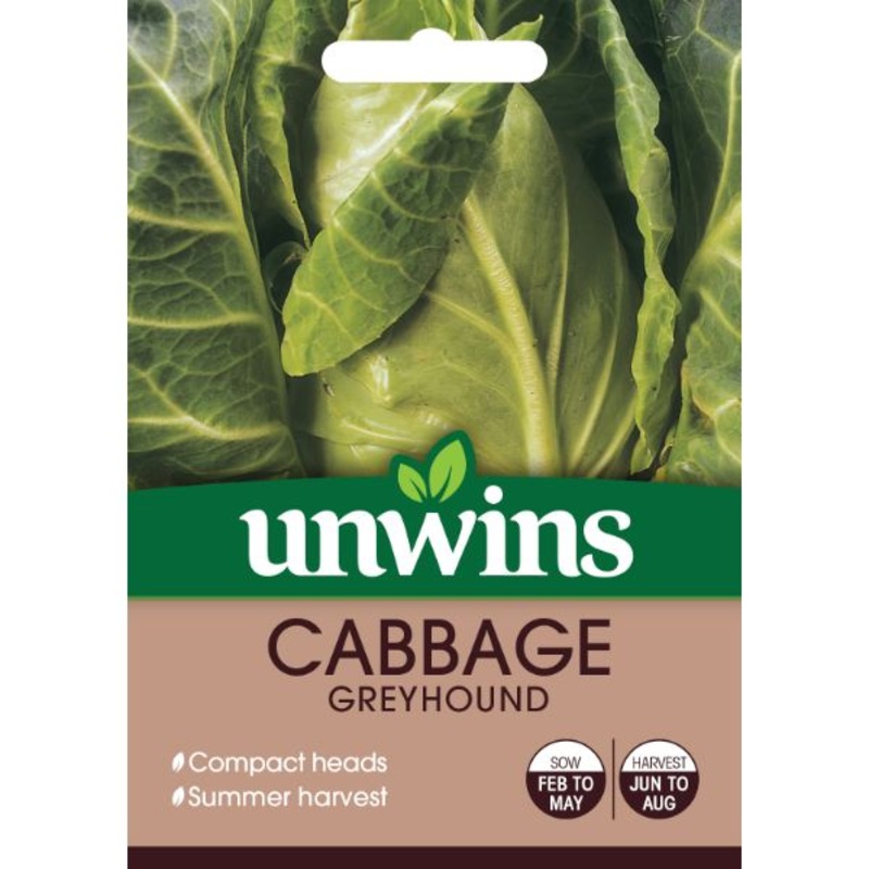Unwins Seed Packet Cabbage Greyhound