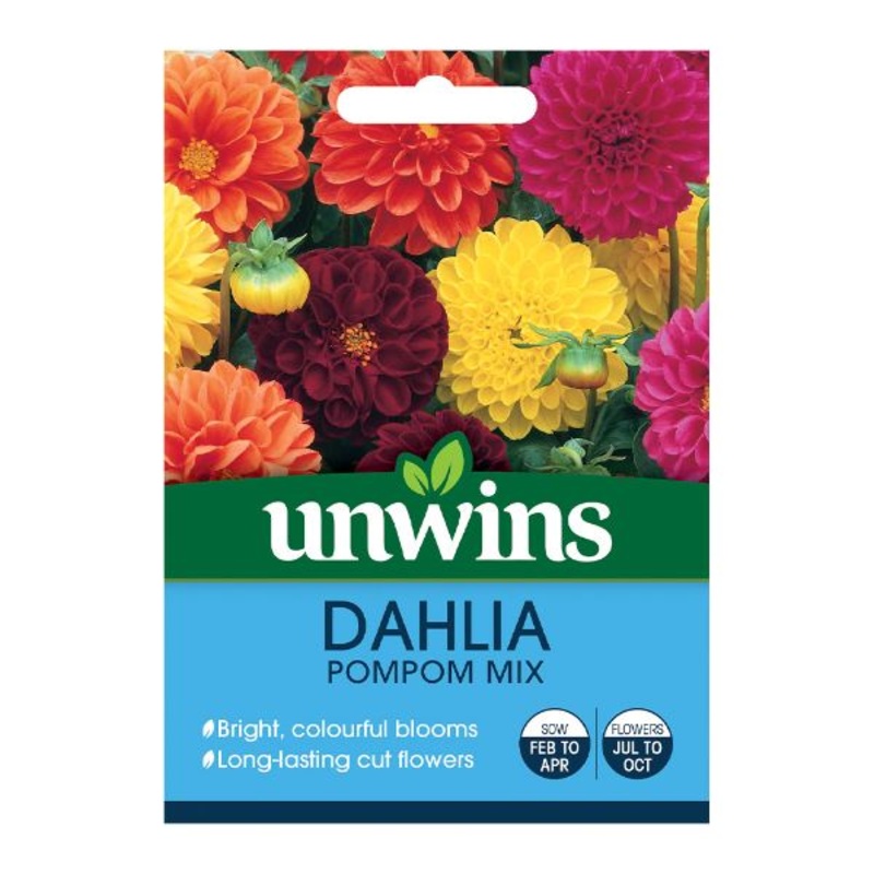 Unwins Seed Packet Dahlia Pompom Mix