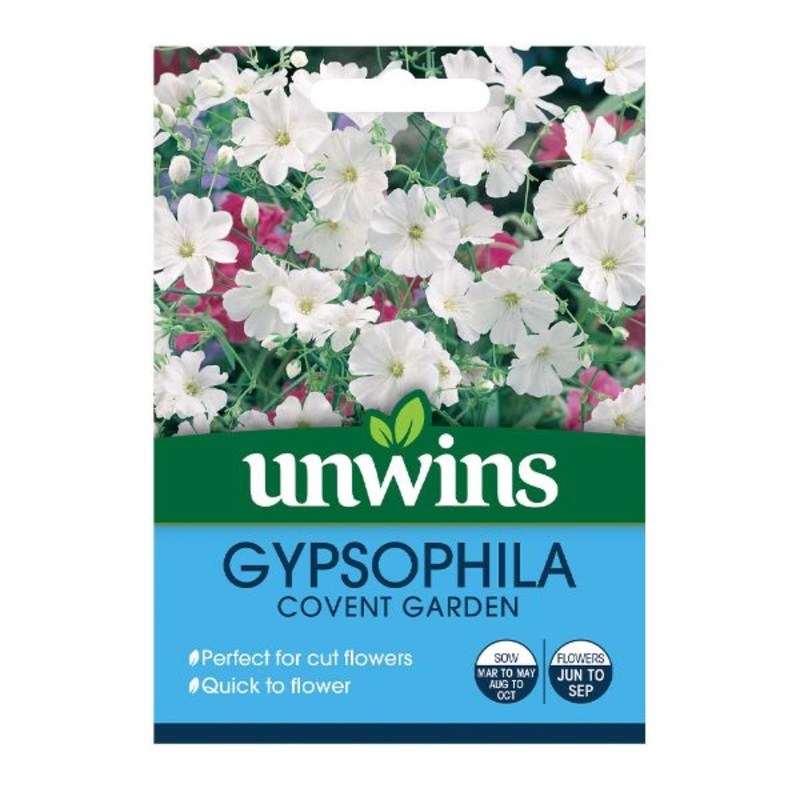 Unwins Seed Packet Gypsophila Covent Garden