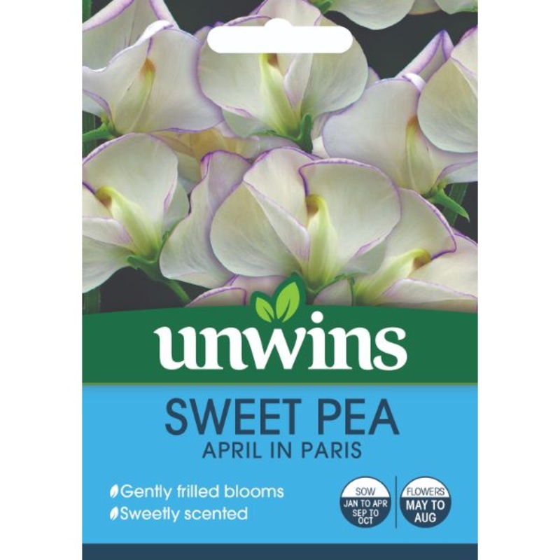 Unwins Seed Packet Sweet Pea April In Paris