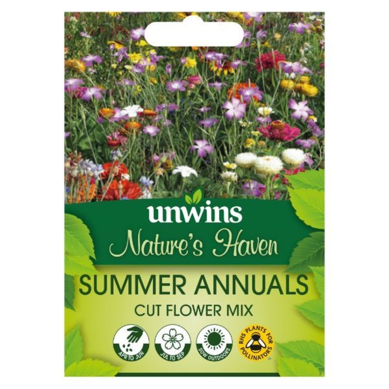 Unwins Seed Packet Natures Haven Summer Annuals Cut Flower Mix