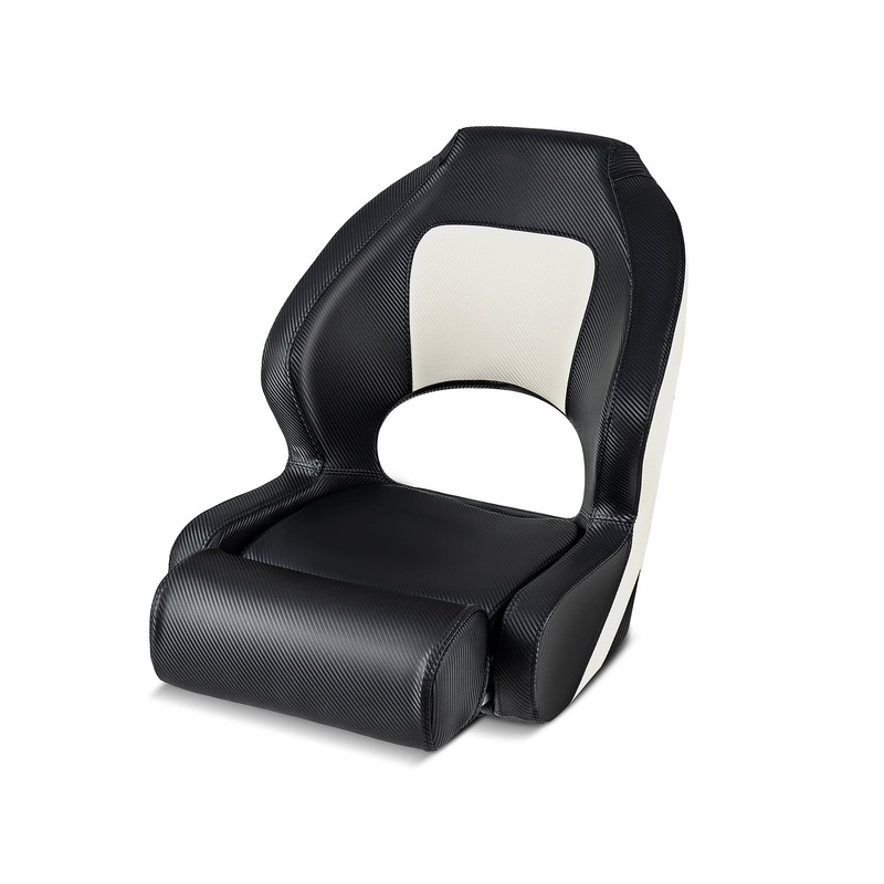 Captain Bucket Seat with Waterproof PVC Leather for Sightseeing Boat, Black