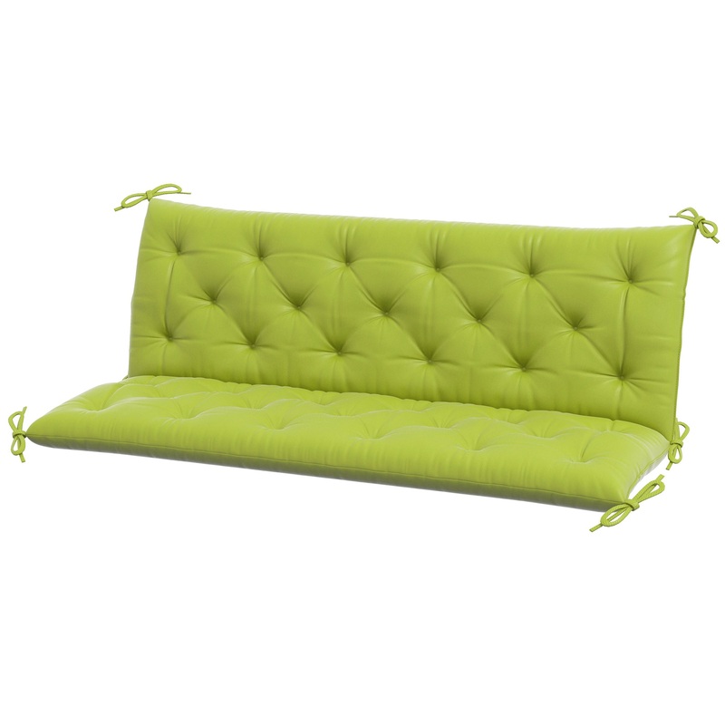 3-Seater Outdoor Swing Chair Cushions, Light Green, Light Green