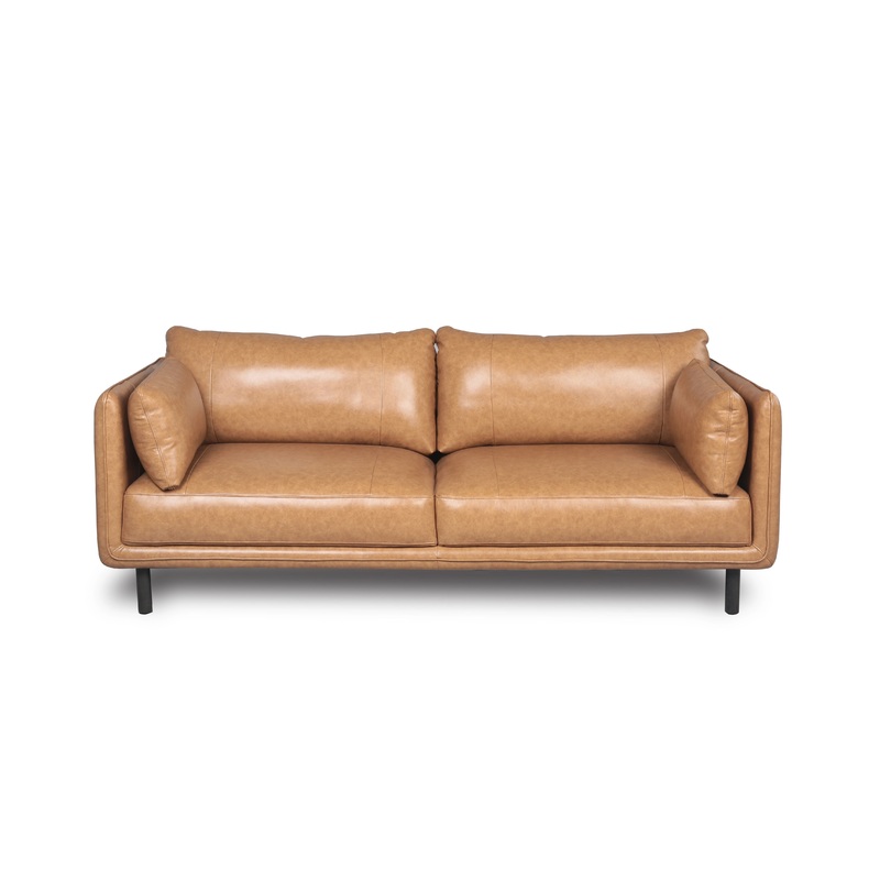 Modern Leather Sofa – Camel