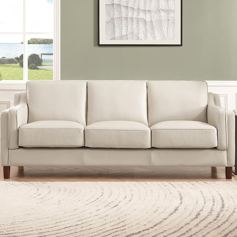 Bella – Leather Sofa|Beige