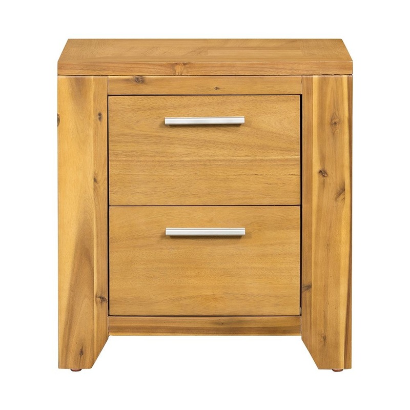 Nightstand Natural Wood – Brown