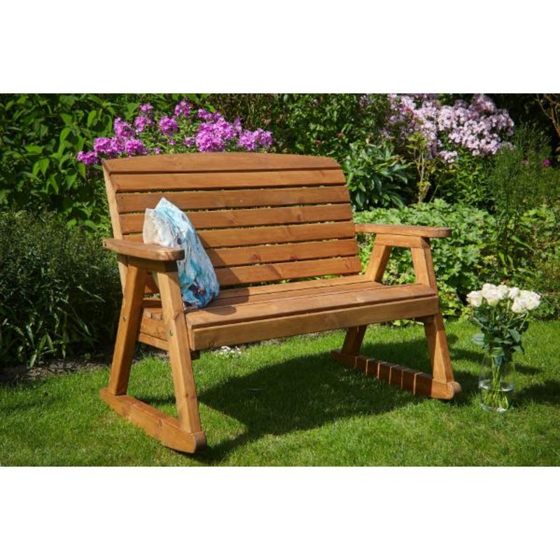 Tom Chambers Richmond 2-Seater Rocking Wooden Bench (H95 x D65 x W120cm)