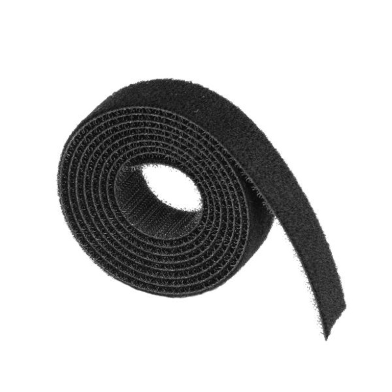 D-Line Cable Tidy Hook and Loop Band 20mm Black 1.2M