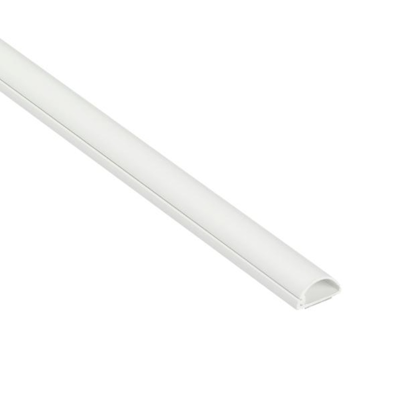 D-Line Trunking 20x10mm -round White 2M