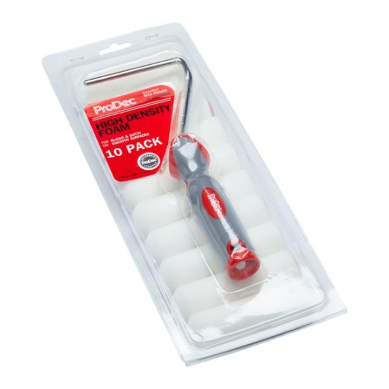 10 Pack 4 Foam Mini Roller & Frame