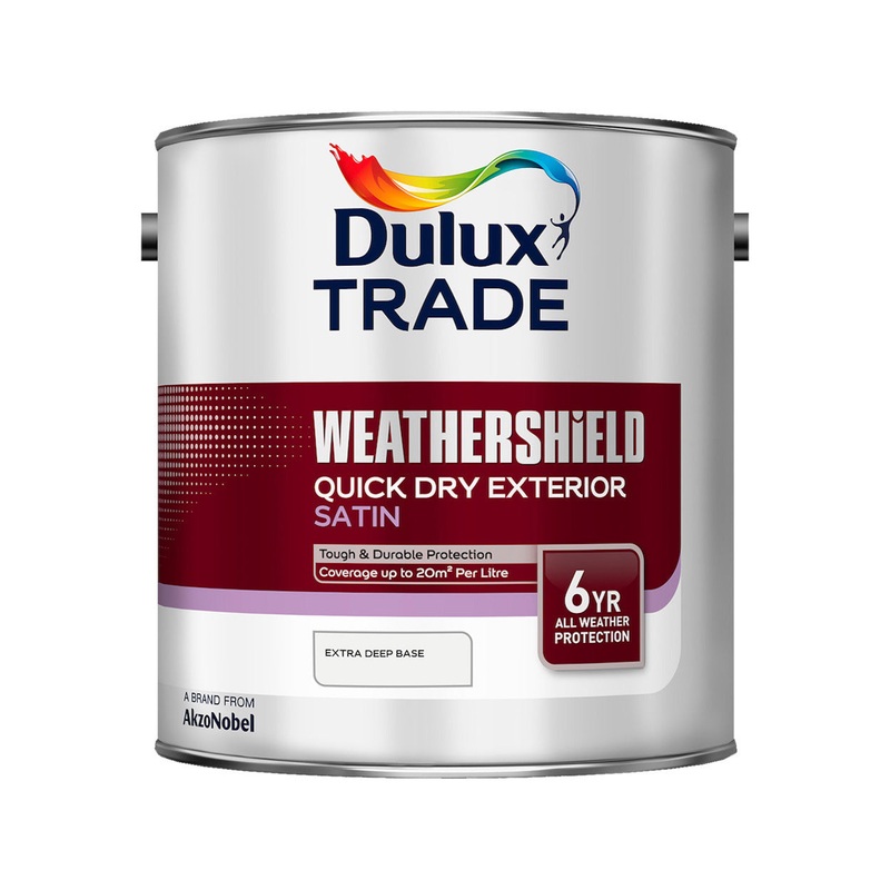 Dulux Trade Weathershield Quick Dry Exterior Sat Exterior/Deep Base 2.5L