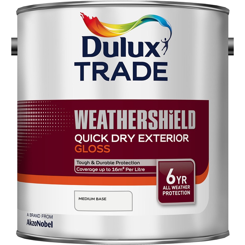 Dulux Weathershield Quick Dry Gloss Medium Base 2.5L