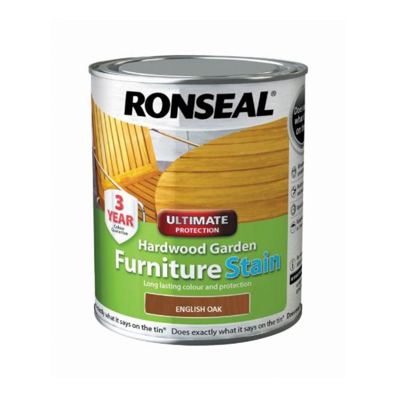 Ronseal Hard Wood  Furniture Stain English Oak 750ml