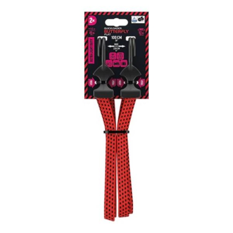 Butterfly Bungee  Flat 100Cm 8mm (2 Pack) 45Kg
