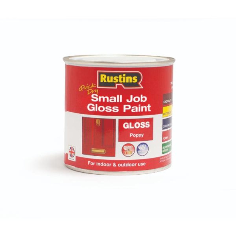 Rustins Small Jobs Poppy Gloss Quick/ Dry 250ml