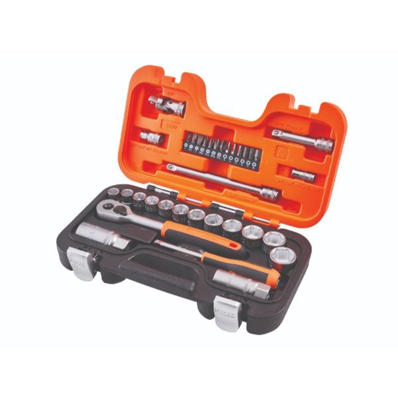 Bahco 3/8in Drive Socket Set (34 Piece)