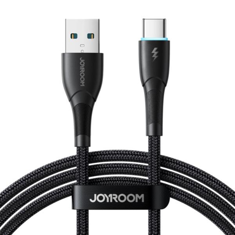 Joyroom SA28 3A Braided Nylon Cable USB-C 2m Black