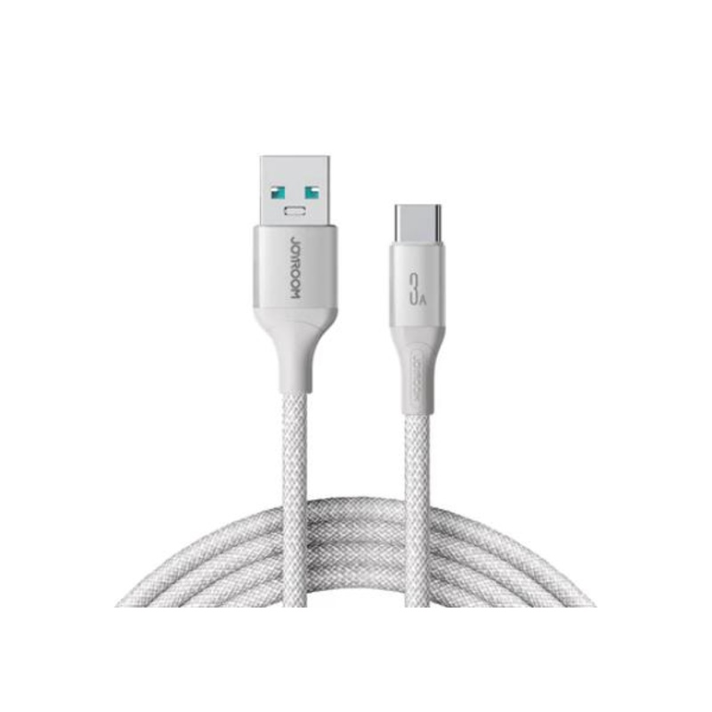 Joyroom SA28 3A Braided Nylon Cable USB-C 2m White