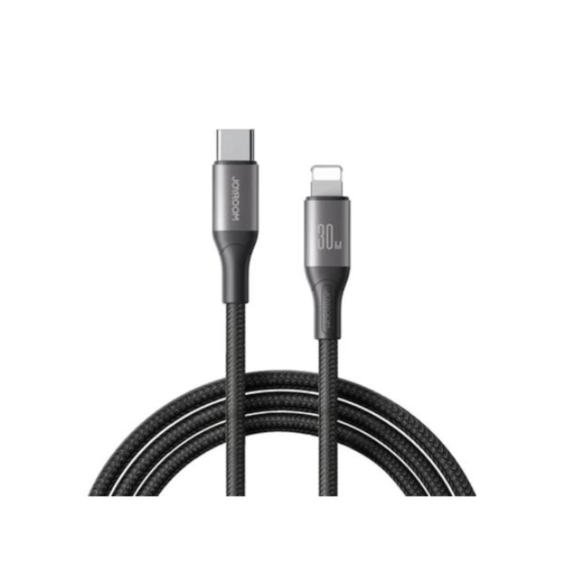 Joyroom SA28 3A Braided Nylon Cable USB-Light 2m Black