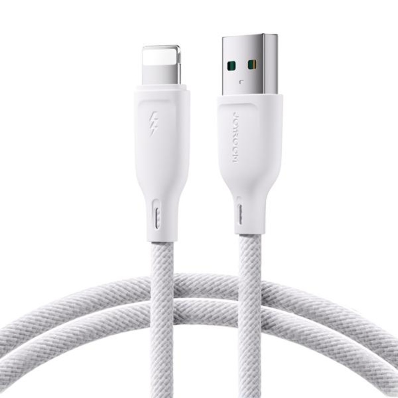 Joyroom SA28 3A Braided Nylon Cable USB-Light 2m White